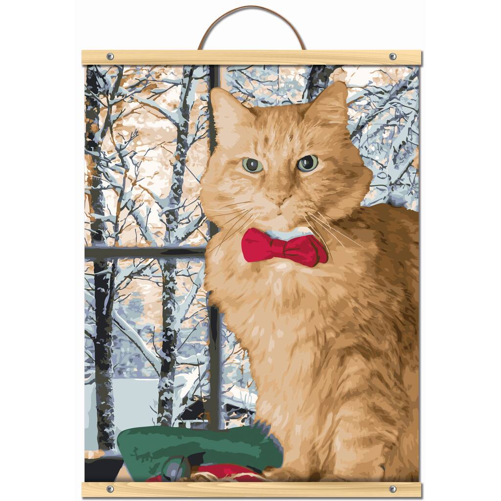Ginger Cat With Red Bowtie Paint By Number Kit By Artist S Loft Necessities Michaels